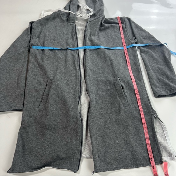 Grace Karin men’a s gray zip up hooded jacket M m143-19 - Picture 4 of 4